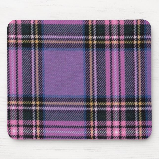 Tapis De Souris Plaid violet (Devant)