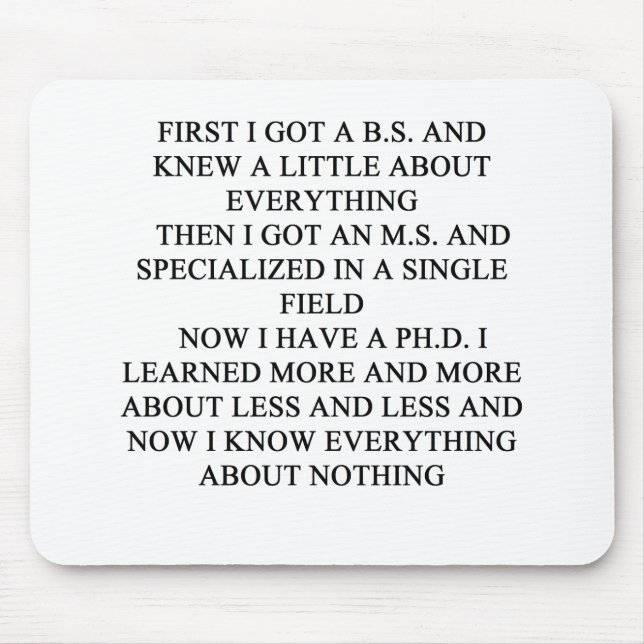 Tapis De Souris Plaisanterie de PHD (Devant)