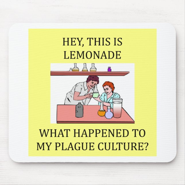 Tapis De Souris plaisanterie d'expérience de biologie (Devant)