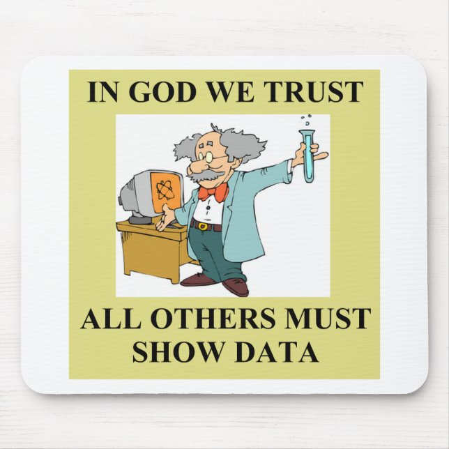 Tapis De Souris plaisanterie drôle de la science (Devant)