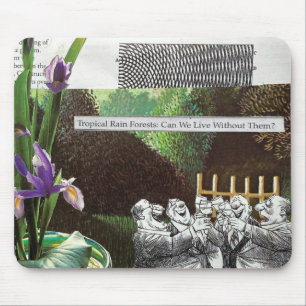 Tapis De Souris Plaisanterie politique drôle Forêt Changement clim