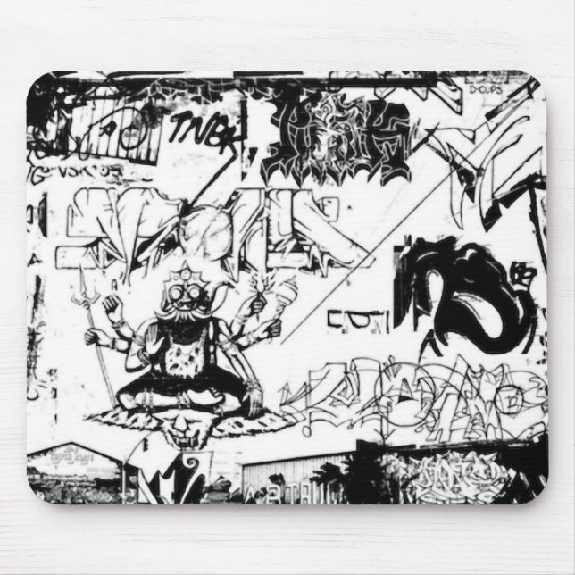 Tapis De Souris Plaisir de graffiti (Devant)