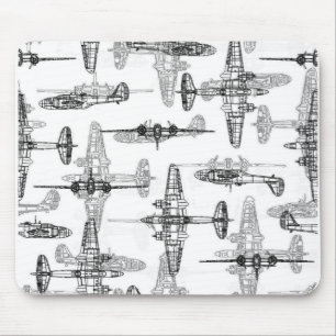 Tapis De Souris Plan d'avion 1 Panier de souris