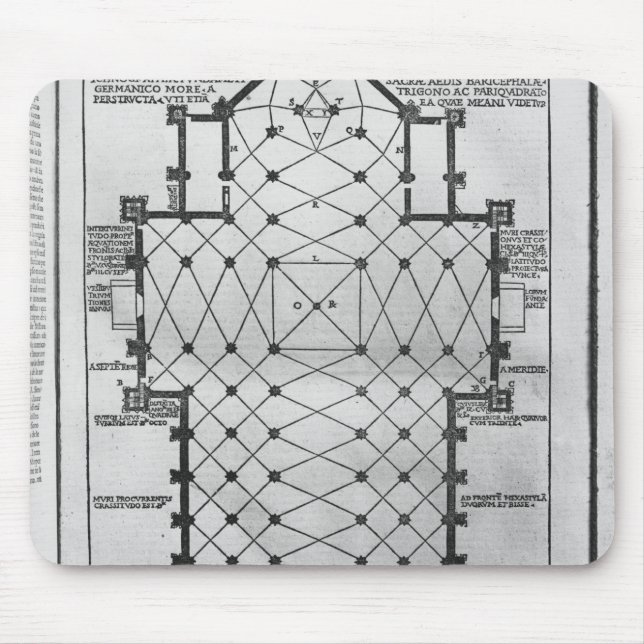 Tapis De Souris Plan de cathédrale de Milan (Devant)