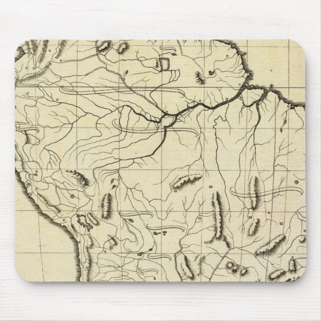 Tapis De Souris Plan de l'Amérique du Sud (Devant)
