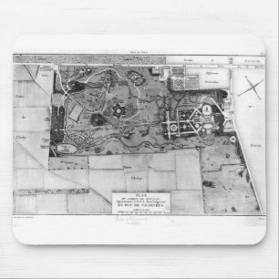 Tapis De Souris Plan de Parc Monceau à Paris