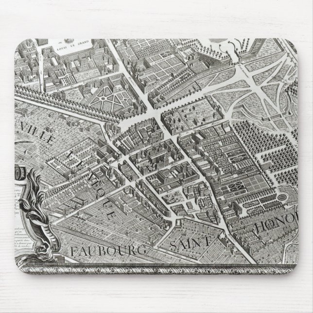 Tapis De Souris Plan de Paris, connu sous le nom de 'Plan de (Devant)
