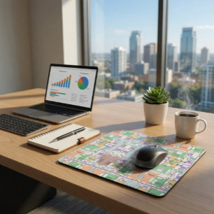 Tapis De Souris Plan directeur élégant et fonctionnel
