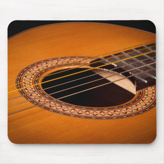 Tapis De Souris Plan rapproché de guitare acoustique (Devant)