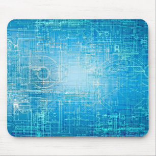Tapis De Souris Plan Rétro Carnet de Souris Artistique