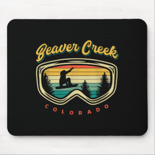 Tapis De Souris Planche à neige couleur vintage de Beaver Creek Co