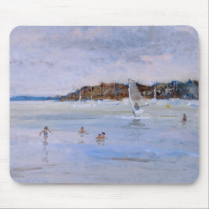Tapis De Souris Planche à voile et baigneurs