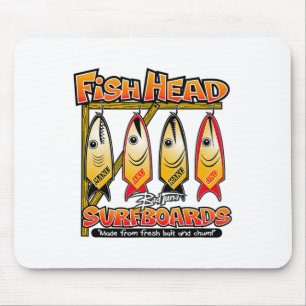 Tapis De Souris Planches de surf D Tuna Fish Head Surfboards pour