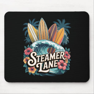 Tapis De Souris Planches de surf Steamer Lane Santa Surfing Cruz G