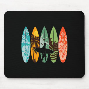 Tapis De Souris Planchiste Hawaï Vague Surf Planche de Surf Amoure