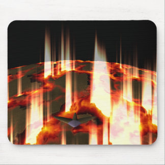 Tapis De Souris planète en feu