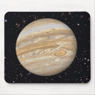 Tapis De Souris Planète Jupiter Starry Sky