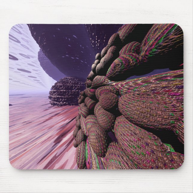 Tapis De Souris Planète Mars. Murs des bâtiments (Devant)