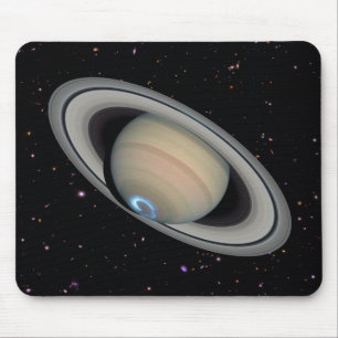 Tapis De Souris Planète Saturn Starry Sky