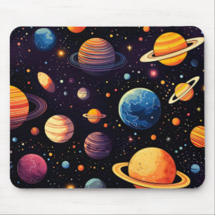 Tapis De Souris Planètes colorées