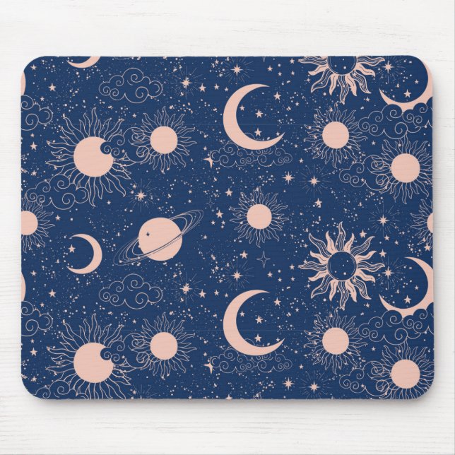 Tapis De Souris Planètes et étoiles Motif (Devant)