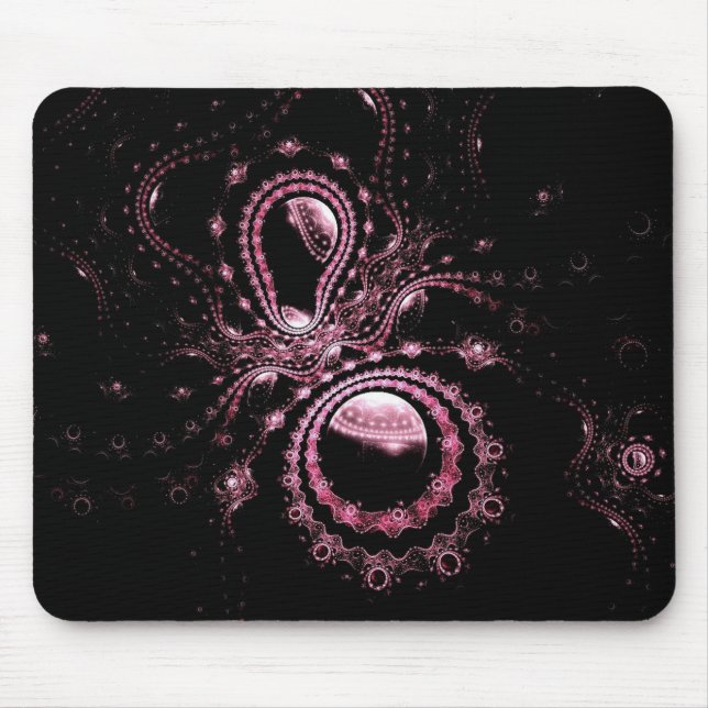 Tapis De Souris Planètes roses de fractale (Devant)