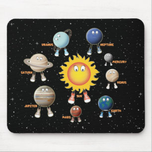 Tapis De Souris Planets and The Solar System