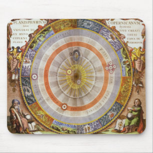Tapis De Souris Planisphère céleste astronomique copernicien vinta