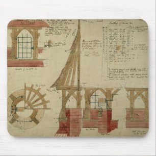 Tapis De Souris Plans pour la Chambre rouge, bruyère de Bexley (