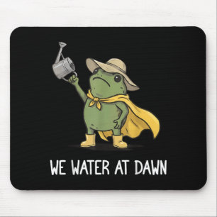 Tapis De Souris Plante de grenouille de jardinage drôle d'eau à l'