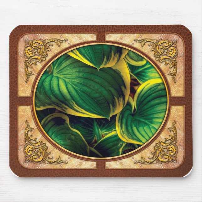 Tapis De Souris Plante - Feuilles d'Hosta (Devant)