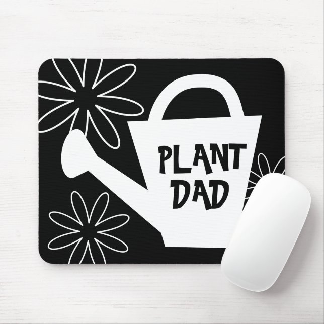 Tapis De Souris Plante papa mousepad. Citation de jardinage amusan (Avec souris)