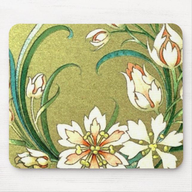 Tapis De Souris Plantes décoratifs et fleurs - Love Green (Devant)