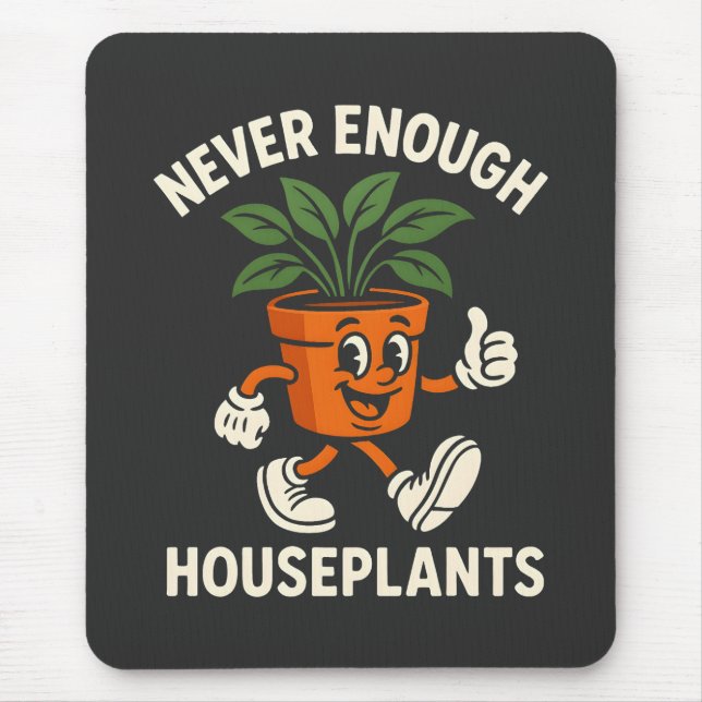 Tapis De Souris Plantes D'intérieur À Marcher Pot Dessin Animé Drô (Devant)