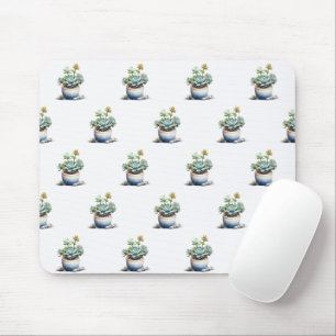 Tapis De Souris Plantes succulents dans les pots