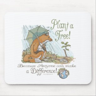 Tapis De Souris Plantez une vitesse de Fox de jour de la terre