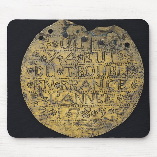 Tapis De Souris Plaque avec l'expression (Devant)
