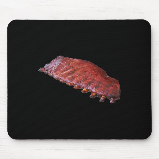 Tapis De Souris Plaque de côtes de porc BBQ  (Devant)