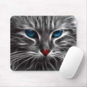 Tapis De Souris Plaque de souris à face de chat électrique