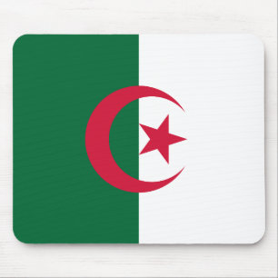 Tapis De Souris Plaque de souris avec Drapeau d'Algérie