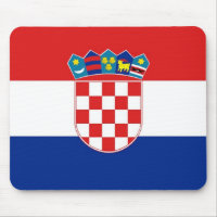 Plaque de souris avec Drapeau de Croatie