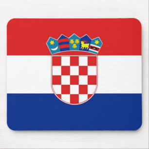 Tapis De Souris Plaque de souris avec Drapeau de Croatie