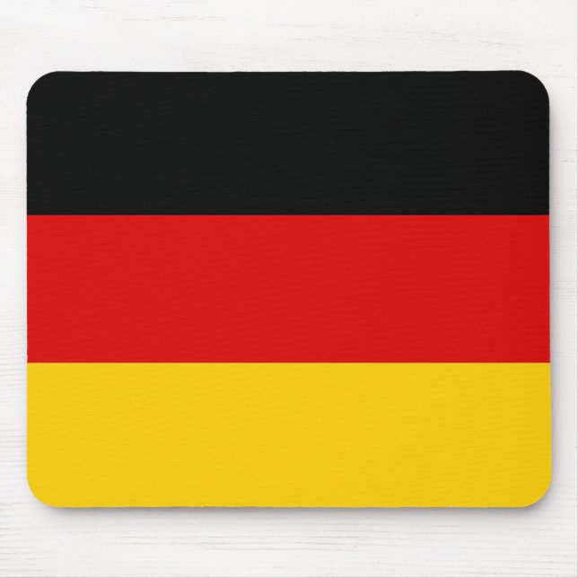 Tapis De Souris Plaque de souris avec Drapeau de l'Allemagne (Devant)