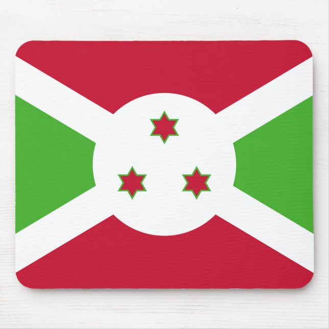 Tapis De Souris Plaque de souris avec Drapeau du Burundi (Devant)