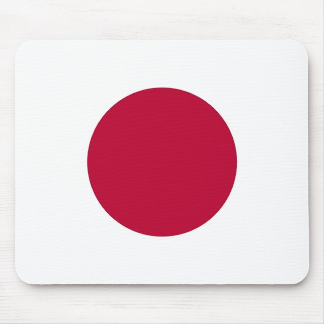 Tapis De Souris Plaque de souris avec Drapeau du Japon (Devant)