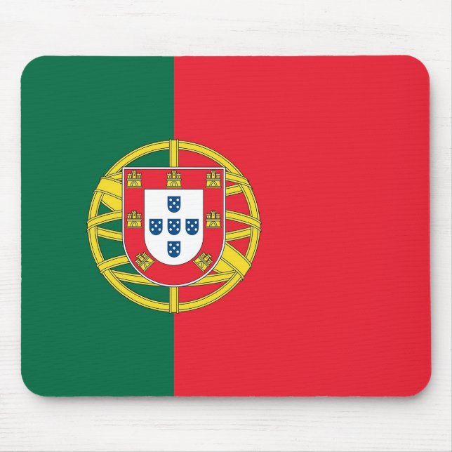 Tapis De Souris Plaque de souris avec Drapeau du Portugal (Devant)