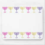 Tapis De Souris Plaque de souris colorée Menorah<br><div class="desc">Colorez votre bureau avec ce magnifique tapis de souris Menorah.</div>