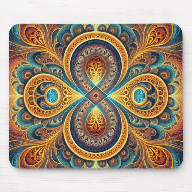 Tapis De Souris Plaque de souris d'art fractal (Devant)