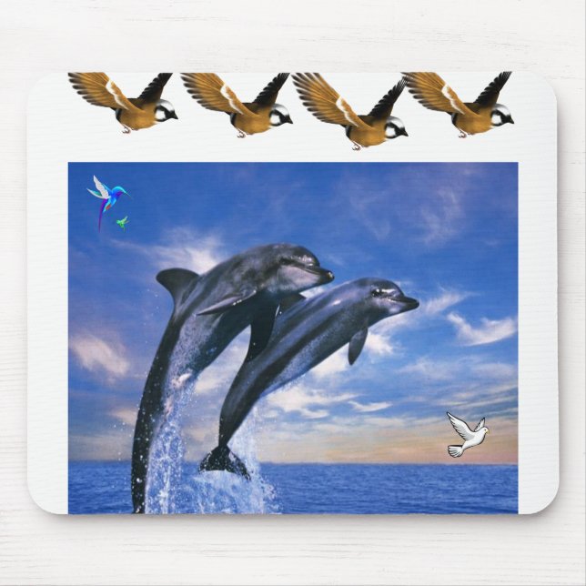 Tapis De Souris Plaque de souris dauphin (Devant)