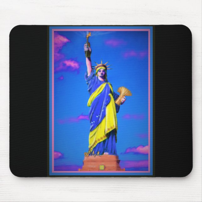 Tapis De Souris Plaque de souris de la Liberté ukrainienne (Devant)